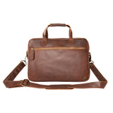 Branded Leather Satchel