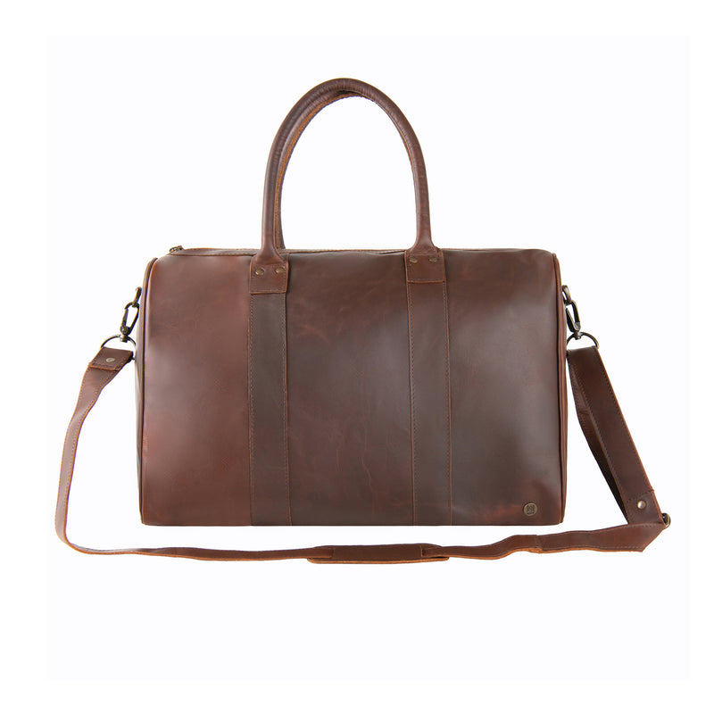 Small Leather Weekend Holdall | Small Weekender Bag | Leather