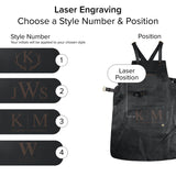 Cross Back Leather Apron