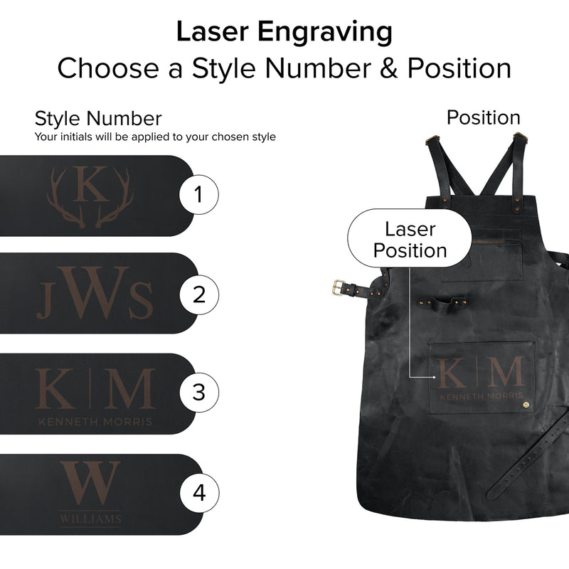 Cross Back Brown Leather Apron | Tattoo Apron | Leather Apron For