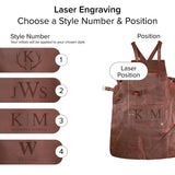 Cross Back Leather Apron