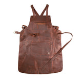 Cross Back Leather Apron