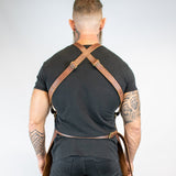 Cross Back Leather Apron