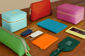 Branded Leather Wash & Cosmetics Bags