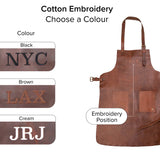 Double Pocket Leather Apron