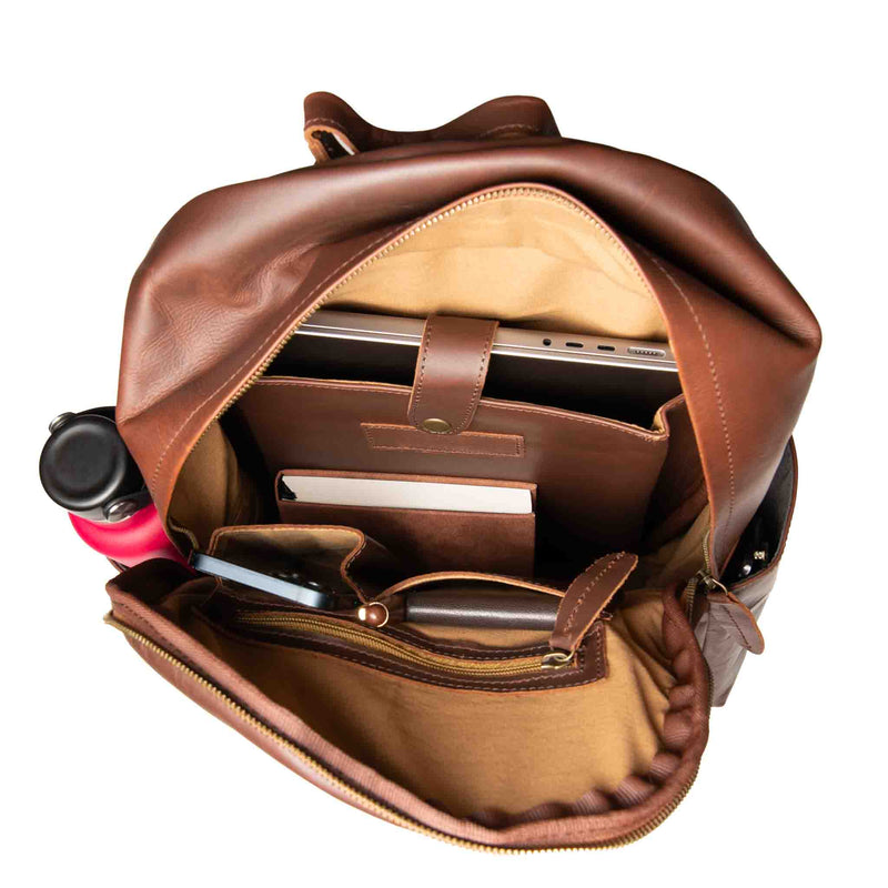 Leather Backpack For Men | 16" Laptop Backpack | Leather Backpack For Women | Brown Leather College Backpack | Back to School| MAHI Leather Leather Backpack For Men | 16" Laptop Backpack | Leather Backpack For Women | Brown Leather College Backpack | Back to School| MAHI Leather