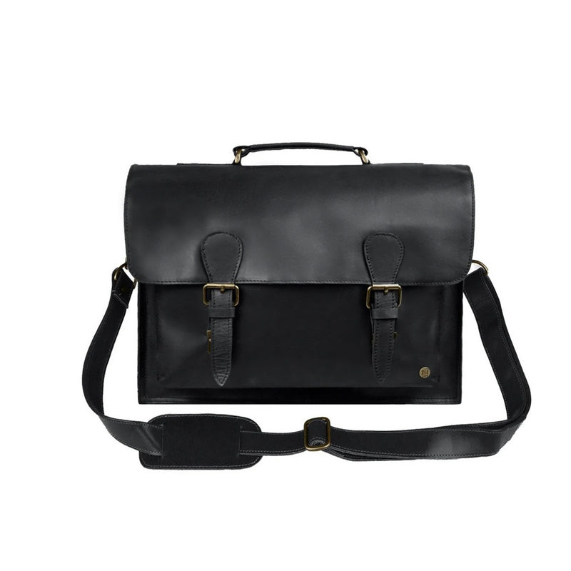 Black Leather Messenger Bag | Leather Satchel | Leather Messenger Bag | Leather Briefcase | Leather Briefcase For Men