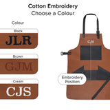 Multi-Pocket Leather Apron