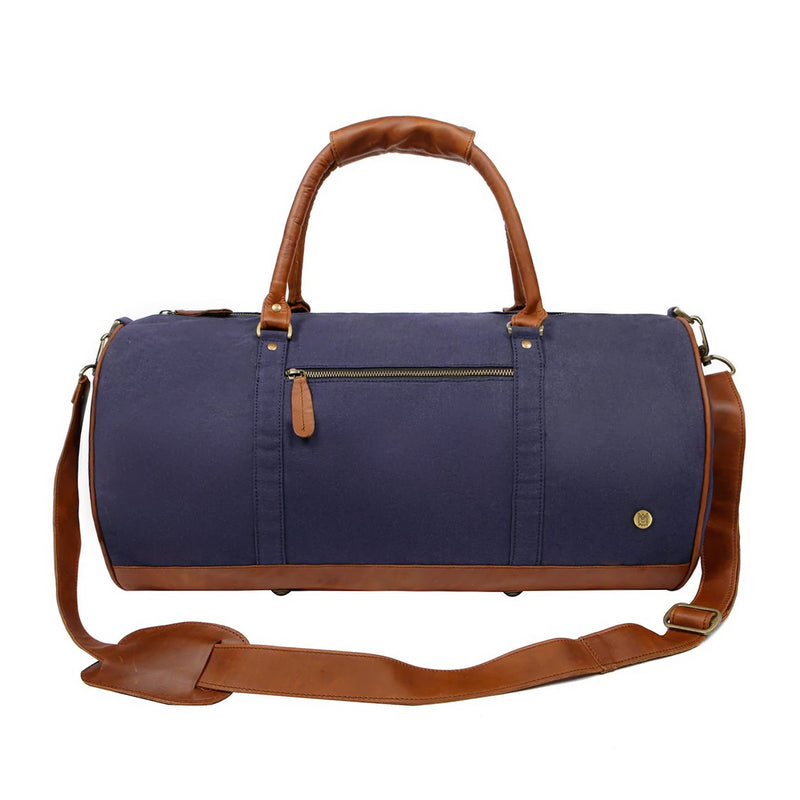 Navy Blue Canvas Duffle Bag | Perfect For The Gym Or Weekends Away