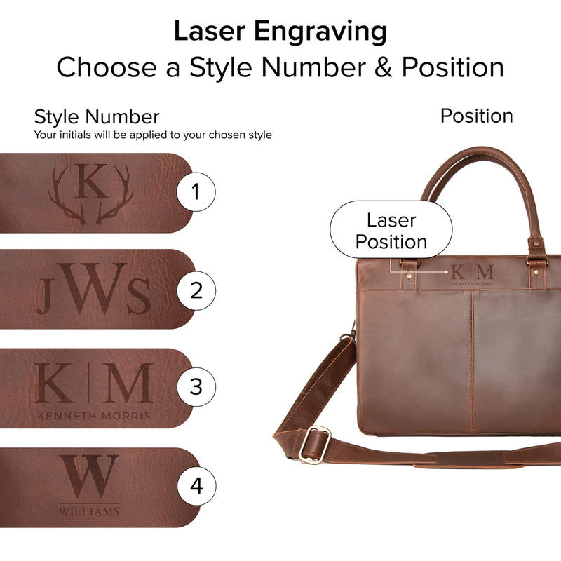 Brown Leather Briefcase | Leather Briefcase | Leather Briefcase