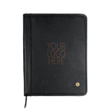 Laser Personalized Black Leather Portfolio