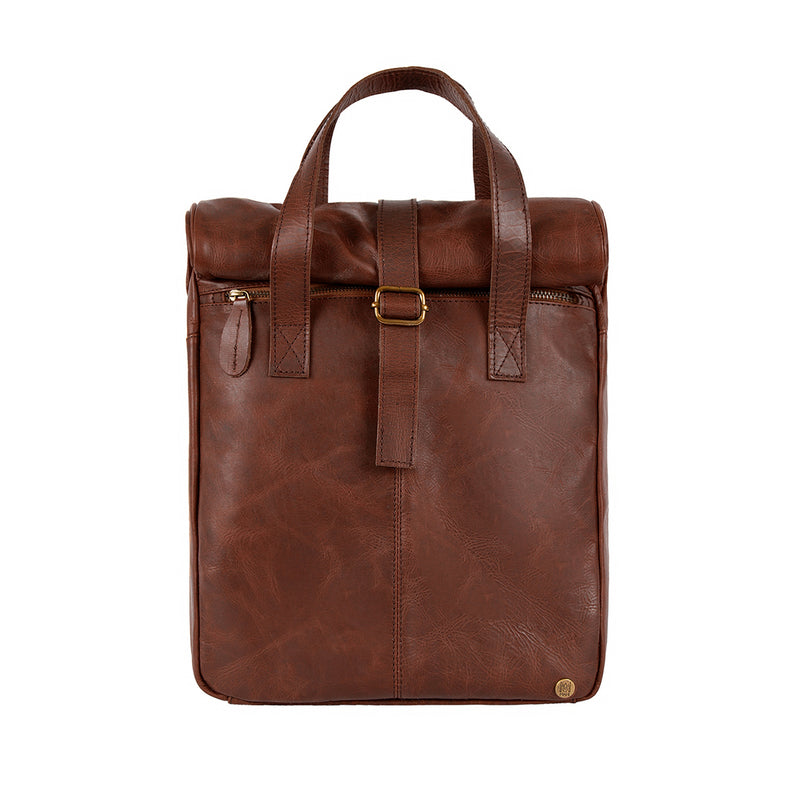 bolo leather backpack Leather Roll Top Backpack | 15" Laptop Backpack | Leather Backpack For Men