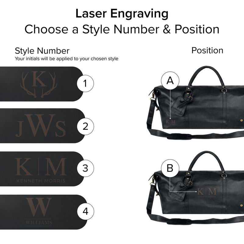 Leather Weekender Bag | Leather Overnight Bag | Overnight Bags For
