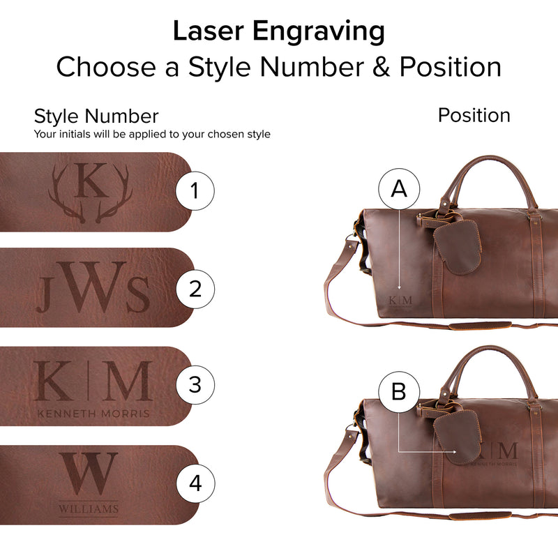 Leather Weekender Bag | Leather Overnight Bag | Overnight Bags For Men