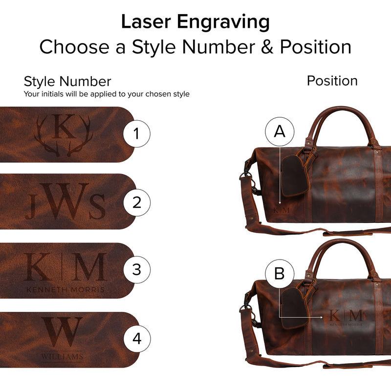 Leather Weekender Bag | Leather Overnight Bag | Overnight Bags For