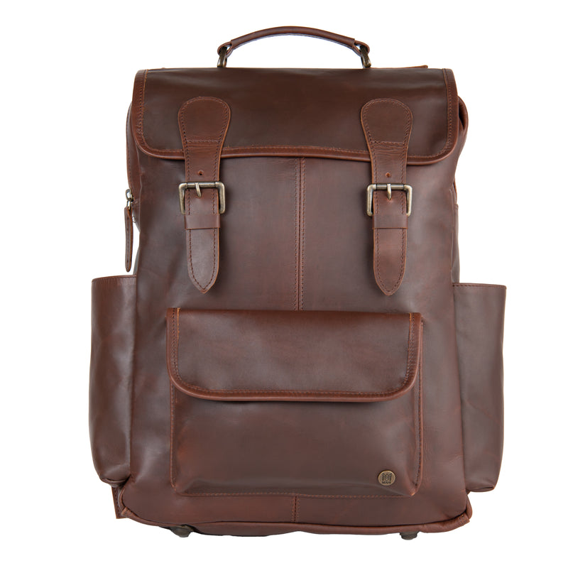 Company Logo Branded Leather Backpack Company Logo Branded Leather Backpack