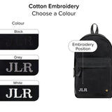 The Classic Backpack - Black Canvas