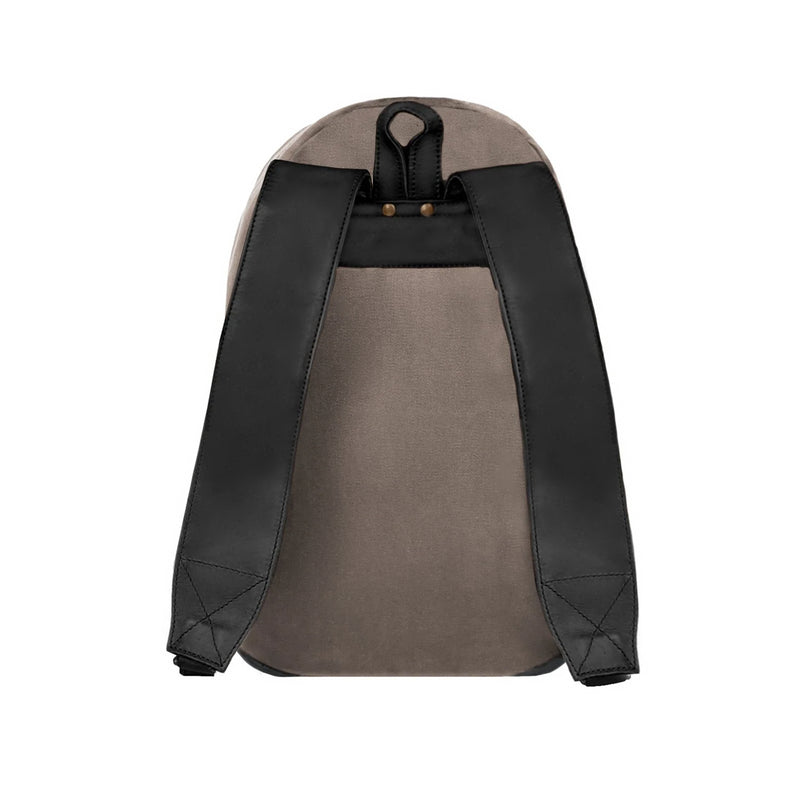 canvas and leather backpack gray The Classic Backpack - Grey Canvas