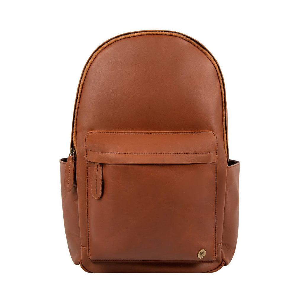 Brown Leather Backpack for Work and School
