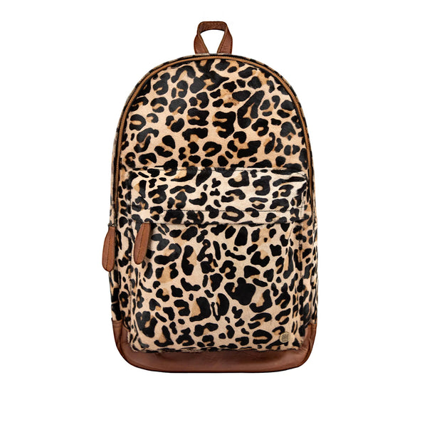 Leopard Print Backpack | Cowhide Backpack | Leather Backpack  display picture 3