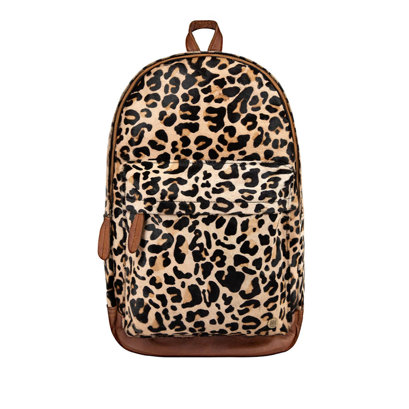 animal studs leather backpack Leopard Print Backpack | Cowhide Backpack | Leather Backpack For Women