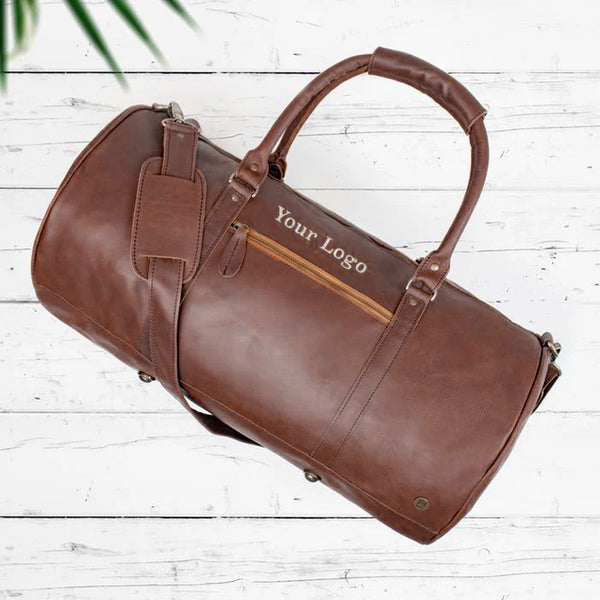 Branded Leather Duffle & Travel Bag