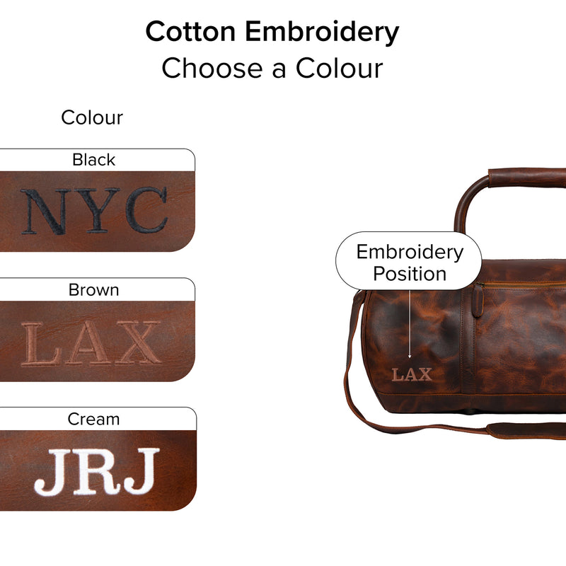 Leather Duffle Bag | Leather Weekender Bag | Leather Overnight Bag