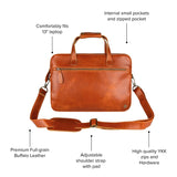 The Compact Laptop Satchel (Tan)