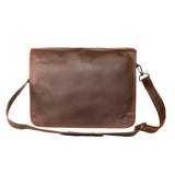 Branded Leather Satchel