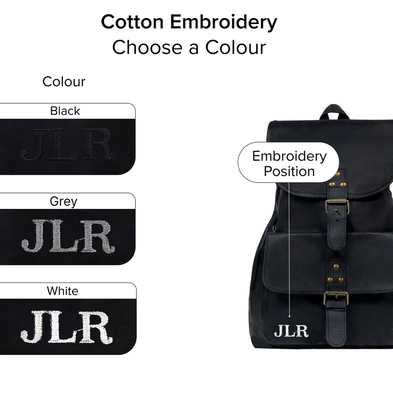Premium Black Leather Backpack for Women - Work, School or Going