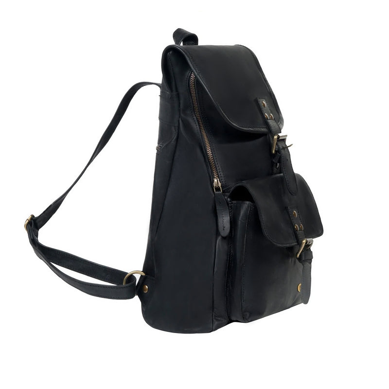 black leather adult backpack purse Women Travel Rucksack Faux-Leather Bag Simple and stylish design simple 1PC Stylish Leather Backpack Casual