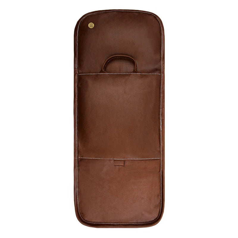 Brown Leather Hanging Wash Bag - Toiletries Bag Perfect for