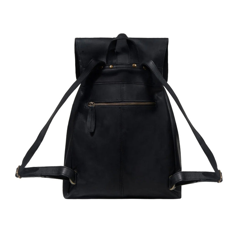 black leather backpacks womens Black Leather Womens Backpack for Work, School + Leisure
