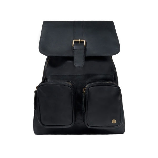 black leather backpack style purse Black Leather Womens Backpack for Work, School + Leisure