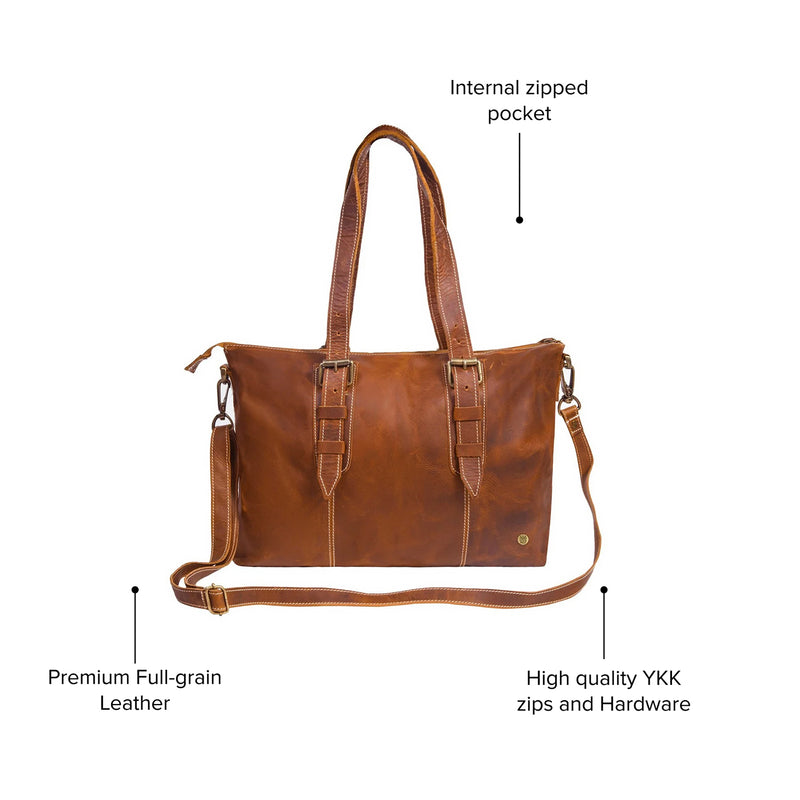 The MAHI Victoria Tote Handbag in Vintage Brown Leather – MAHI Leather