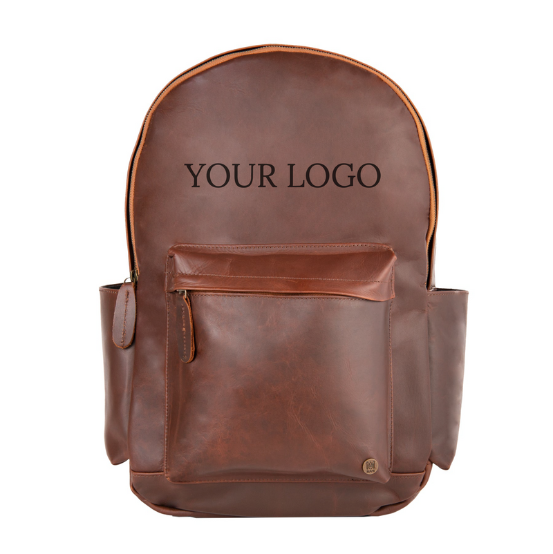 Custom Branded Leather Backpack Custom Branded Leather Backpack