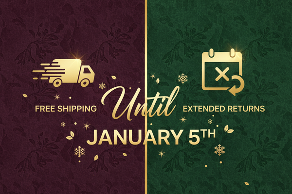 free shipping and extended returns up to January 5th