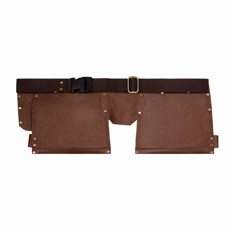 Laser Personalized Brown Leather Tool Belt