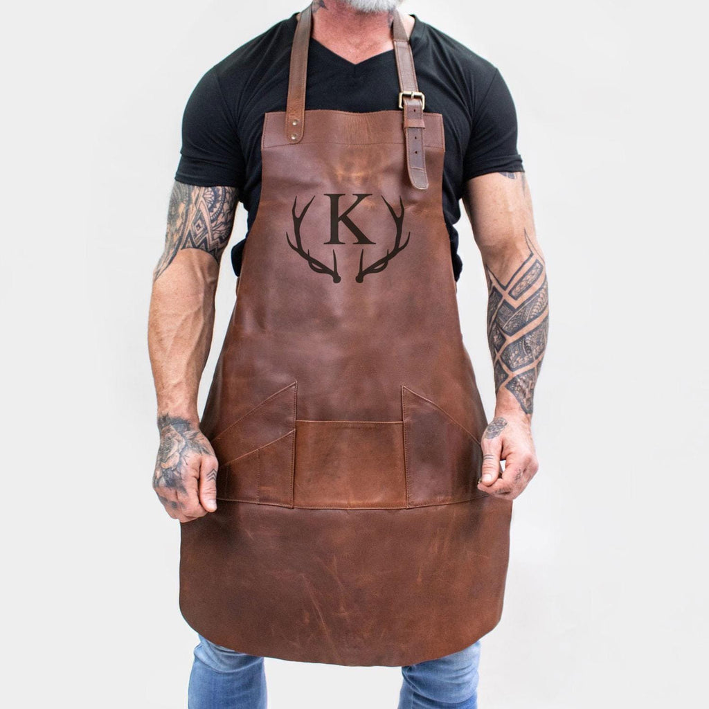 Laser Personalized Leather Apron