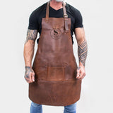 Laser Personalized Leather Apron