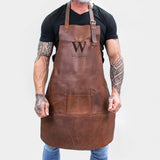 Laser Personalized Leather Apron