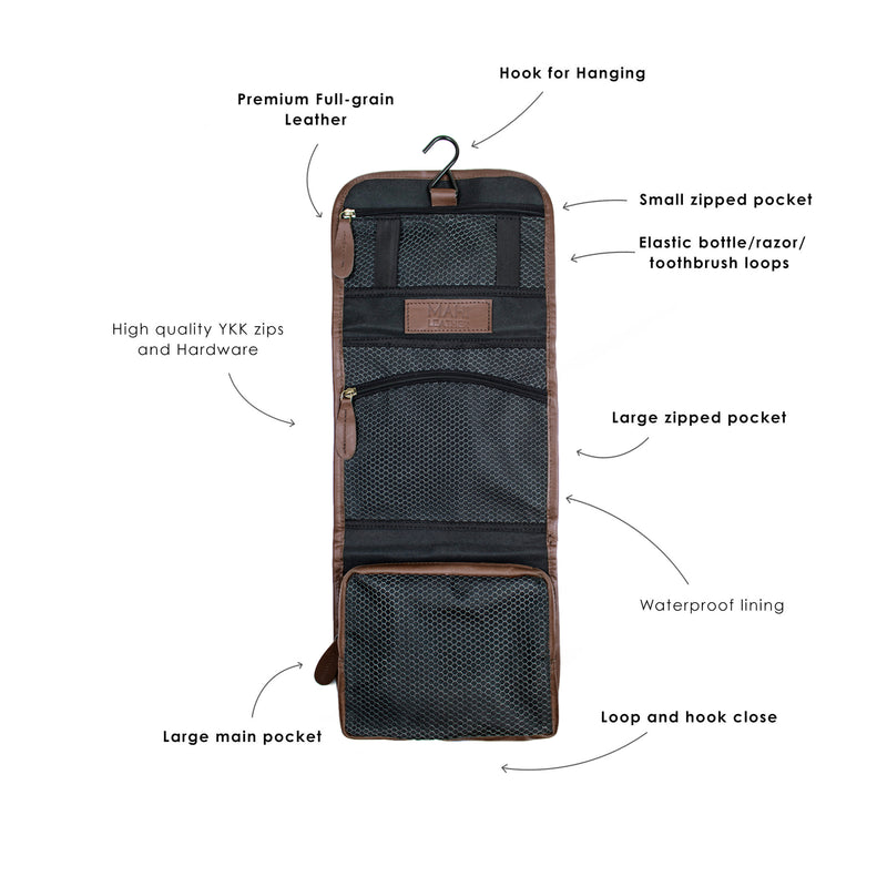 The Pioneer Hanging Wash Bag