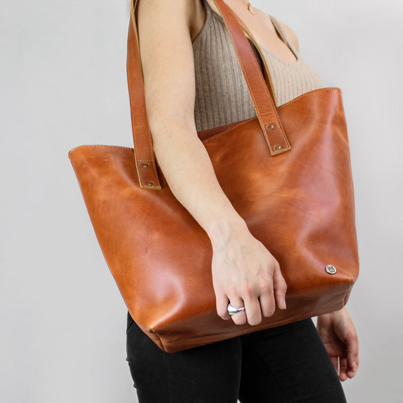 leather tote bag for ladies employee gift