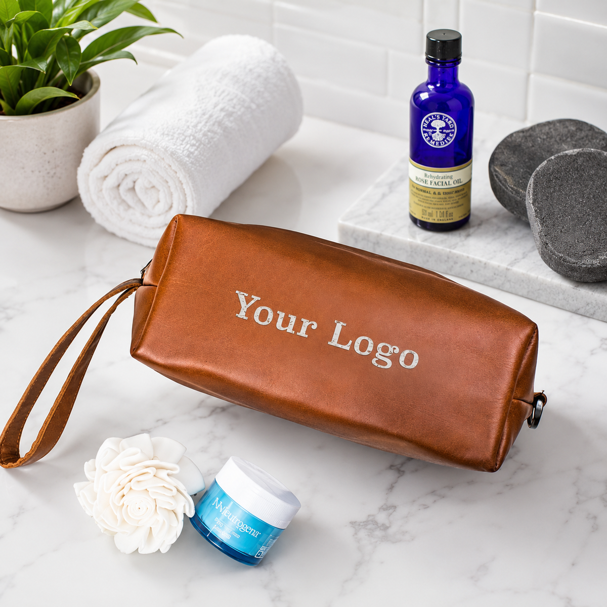 Logo Branded Wash Bag