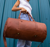 Oily Brown Full-Grain Leather Side