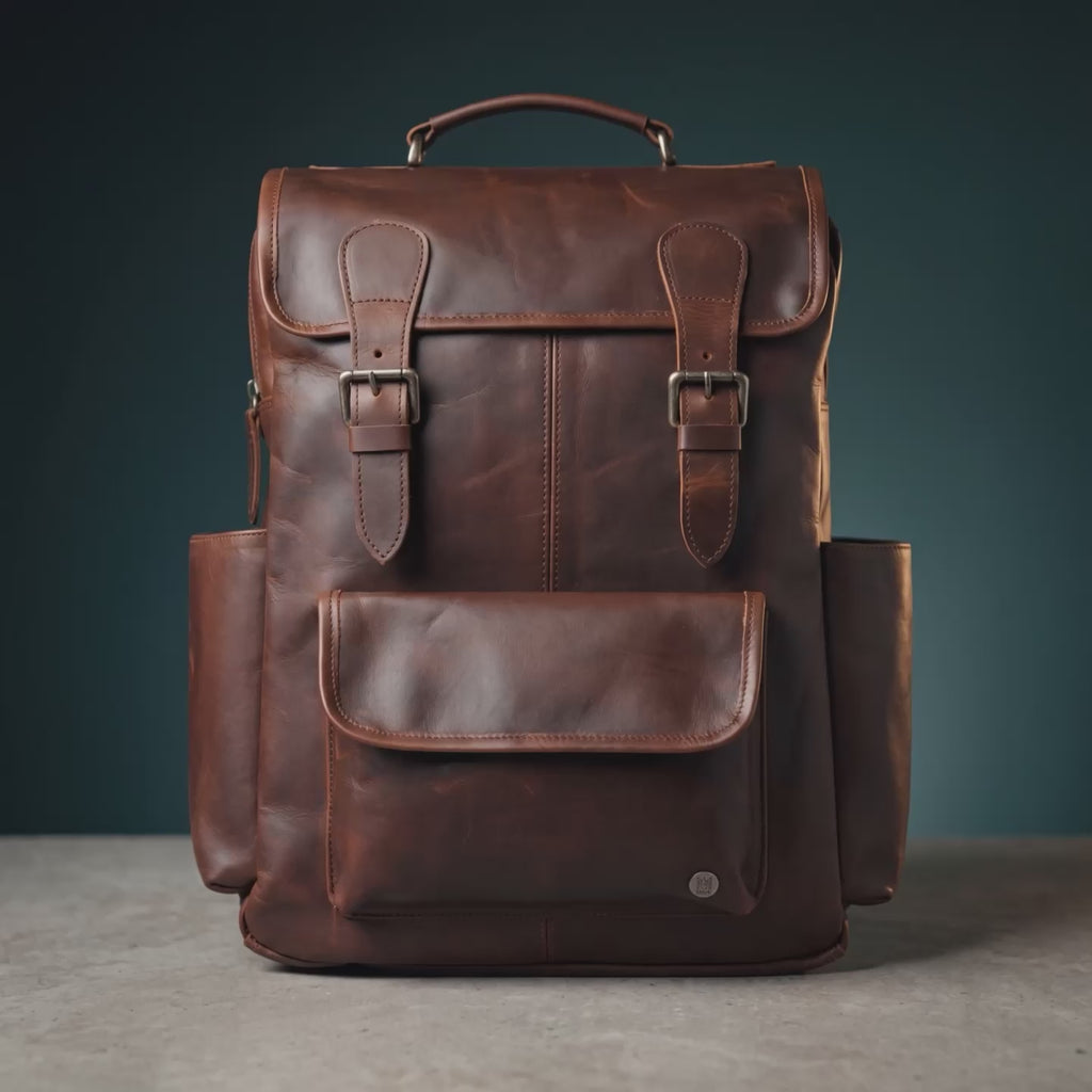 Leather Backpack For Men | 16