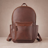 Laser Personalized Leather Backpack