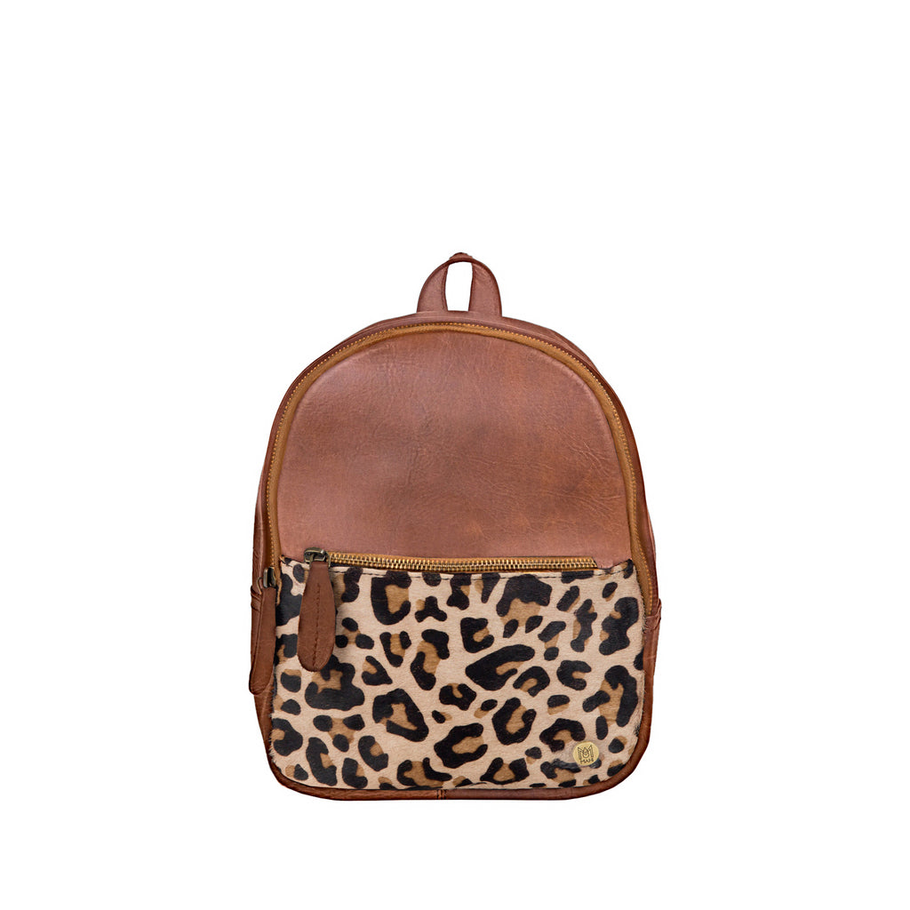 discount mini leather backpack Leopard Print Black Leather Mini Backpack