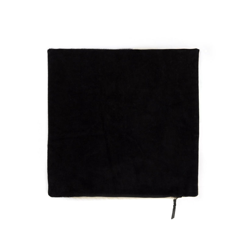 Black & White Natural Cowhide Cushion Cover