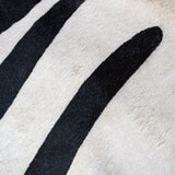 Zebra Print Natural Cowhide Cushion Cover